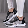 Women's Casual Mesh Glitter Lace-Up Sneakers 55122883S