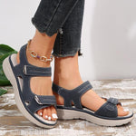 Women's Sporty Wedge Sandals with Velcro Straps 56950750S