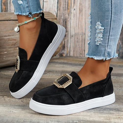 Women's Fashionable Metal Decorated Thick Sole Casual Shoes 96288682S