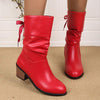 Women's Low Heel Mid-Calf Fashion Boots 50788924C