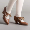 Women's Hollow-Out High Heel Lace-Up Casual Shoes 21104793C