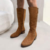 Women's Long Retro Side Zipper Thick Heel Boots 72399552C