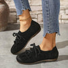 Women's Casual Suede Lace-Up Flats 75372671C