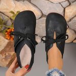 Women's Retro Colorblock Lace-Up Flat Casual Shoes 69768321C