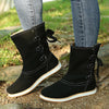 Women's Casual Lace-Up Flat Mid-Cut Snow Boots 10419158S