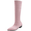 Women's Casual Pointed Toe Flat Knee-High Boots 99003573S