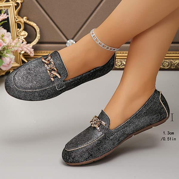 Women's Casual Buckle Decorated Flat Shoes 56068724C