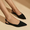 Women's Casual Pointed Toe Buckle Flats 61519802S
