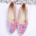 Women's Fashionable Sequined Slip-On Flats 07143243S