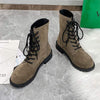 Women's Lace-Up Fur-Lined Warm Combat Boots 89736583C