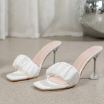 Women's Peep-Toe Stiletto Heel Sandals with Cupped Heel 88448442C