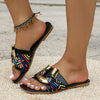Women's Fashion Ribbon Square Toe Flat Slippers 40737450S