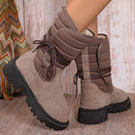 Women's Lace-Up Short Snow Boots 21410798C