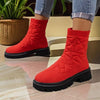 Women's Elastic Fly Knit Thick-Soled Socks Boots 00243465C