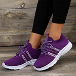 Women's Casual Flying Mesh Lace-Up Sneakers 30295005S