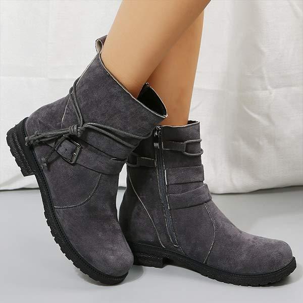 Women's Side-Zip Low-Heel Ankle Boots 25357251C