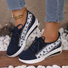 Women's Lace-Up Colorblock Flyknit Sneakers 22617462C