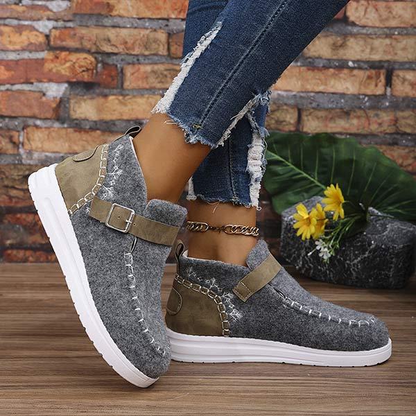 Women's Fleece-Lined Plush Snow Boots 02312606C