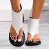 Women's Stylish Back Zipper Block Heel Sandals 25808908S