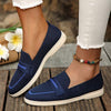 Women's Casual Flat Fly Knit Slip-On Shoes 49994671C