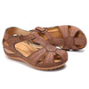 Women's Retro Soft Sole Round Toe Wedge Sandals 04238221C
