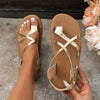 Women's Flat Toe-Ring Roman Sandals 94565619C