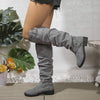 Women's Knee-High Slouch Boots with Ruching Detail 38293071C