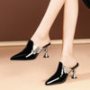 Women's Fashionable Pointed Toe Shaped Heel Slippers 40692083S