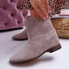 Women's Casual Flat Suede Slip-On Short Boots 54587895S