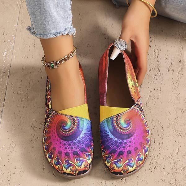 Women's Colorful Round-Toe Slip-On Shoes 95517260C