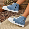 Women's High Top Casual Thick-Soled Canvas Shoes 70427623S