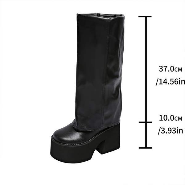 Women's Thick-Soled Slouchy Over-the-Knee Boots 43267560C