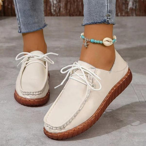 Women's Casual Lace Up Flat Loafers 29968454S