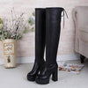 Women's Thick-Soled Elastic Over-The-Knee Boots 84766320C