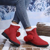 Women's Cute Plush-Lined Short Boots with Fluffy Cuffs 98682670C