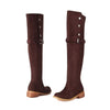 Women's Casual Low-Heel Over-the-Knee Boots 55592675C