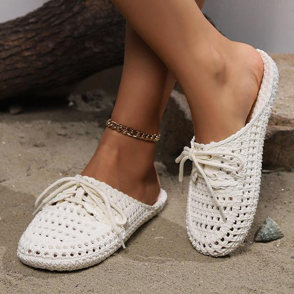Women's Lace-Up Casual Breathable Beach Slippers 55653260S