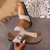 Women's Cork Sole Thong Sandals 13300058C