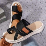 Women's Flat Open-Toe Casual Beach Sandals 72475909C