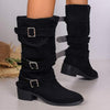 Women's Belted Shaft Boots 61698388C