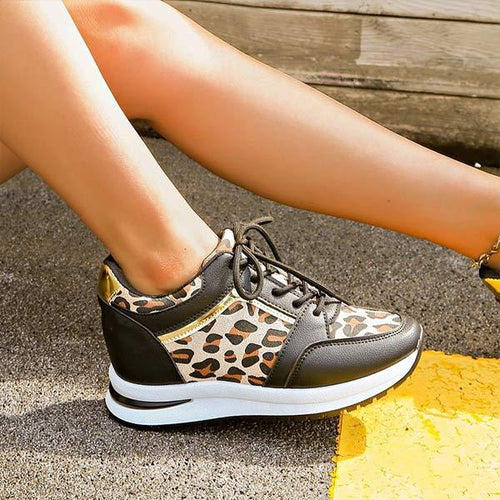 Women's Fashionable Leopard Print Sports Shoes 97051853C