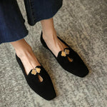 Women's Elegant Fashionable Square Toe Flat Shoes 16515665S