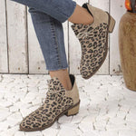 Women's Leopard Print Chelsea Ankle Boots 84973050C