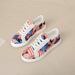 Women's Color Block Low Top Lace Up Canvas Shoes 38423889C