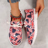 Women's Flat Printed Canvas Shoes 74106107C