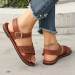 Women's Retro Hollow Casual Roman Sandals 68547057C