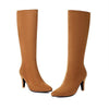 Women's Suede High-Heel Riding Boots 10277246C