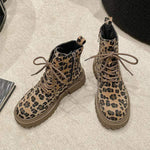 Women's Leopard Print Martin Boots 08889983C