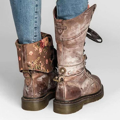 Women's Vintage Flower Mid-Cut Rider Boots 56204304S