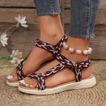 Women's Flat Casual Velcro Sandals 39211444C